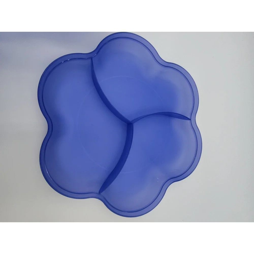 TUPPERWARE‎ Chip & Dip Large Set Serving Bowl Two Side Dip 4624A 👀📸SEE📏📸